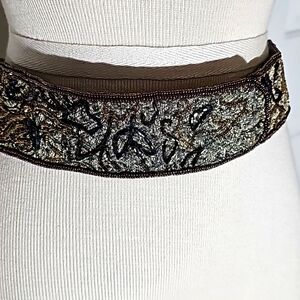 TALBOTS,‎ beaded belt. Purple, gold, and blue beads. Fabulous.